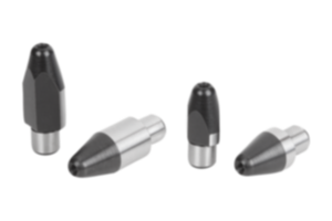 Locating pins with internal thread Locating pins with internal thread