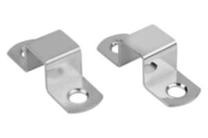 Gâches en acier ou laiton pour manettes avec ressort de rappel Gâches en acier ou laiton pour manettes avec ressort de rappel