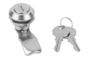 Serratura girevole chiudibile a chiave, acciaio inox 1.4401, diametro alloggiamento 30 mm Serratura girevole chiudibile a chiave, acciaio inox 1.4401, diametro alloggiamento 30 mm
