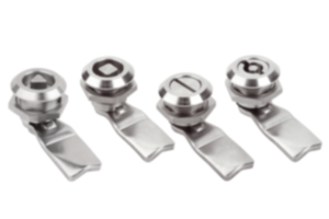 Serratura girevole acciaio inox 1.4305, con diametro dell'alloggiamento di 28 mm Serratura girevole acciaio inox 1.4305, con diametro dell'alloggiamento di 28 mm