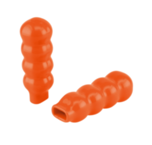 Kunststoffgriffe, rund mit rechteckiger Aufnahme, Farbe orange Kunststoffgriffe, rund mit rechteckiger Aufnahme, Farbe orange