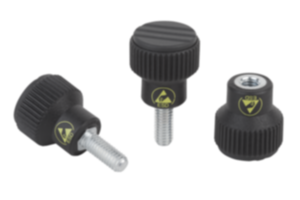 Knurled knobs antistatic Knurled knobs antistatic