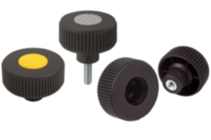 Knurled knobs, metal parts stainless steel Knurled knobs, metal parts stainless steel
