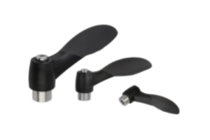 Clamping levers 2K with internal thread, threaded insert stainless steel Clamping levers 2K with internal thread, threaded insert stainless steel