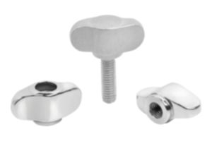 Poignées papillon « Miniwing » en inox - inch Poignées papillon « Miniwing » en inox - inch