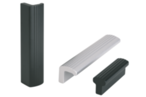 Poignées profilées en aluminium striées Poignées profilées en aluminium striées