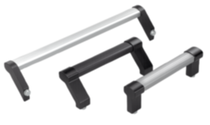 Rohrgriffe Aluminium mit Aluminium-Griffschenkel Rohrgriffe Aluminium mit Aluminium-Griffschenkel