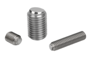 Ball-end thrust screws without head stainless steel with flattened ball Ball-end thrust screws without head stainless steel with flattened ball