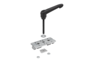 Profilgleiter mit Klemmhebel Profilgleiter mit Klemmhebel