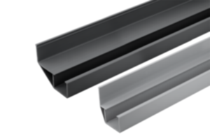 Rails de guidage en plastique pour convoyeurs à rouleaux en acier Rails de guidage en plastique pour convoyeurs à rouleaux en acier