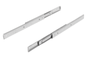 Teleskopschienen Edelstahl für Seitenmontage, Vollauszug, Tragkraft bis 80 kg Teleskopschienen Edelstahl für Seitenmontage, Vollauszug, Tragkraft bis 80 kg