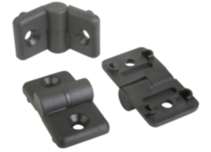 Hinges plastic, lift-off, with guide tabs Hinges plastic, lift-off, with guide tabs