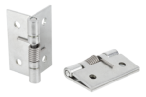 Spring hinges steel, stainless steel or aluminium, 50 mm Spring hinges steel, stainless steel or aluminium, 50 mm