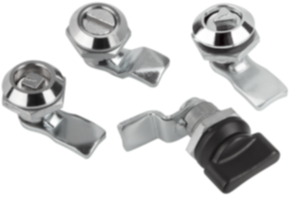 Quarter-turn lock, zinc no versions Quarter-turn lock, zinc no versions