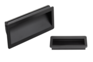 Recessed handles, plastic  Recessed handles, plastic