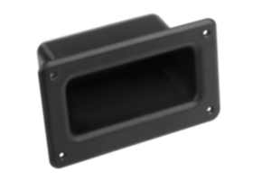 Recessed handles, plastic, screw-on Recessed handles, plastic, screw-on