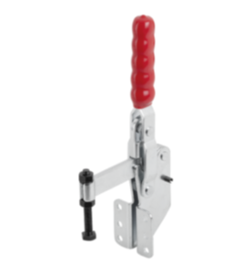 Sauterelle à levier vertical avec embase angulaire et broche de pression fixe Sauterelle à levier vertical avec embase angulaire et broche de pression fixe