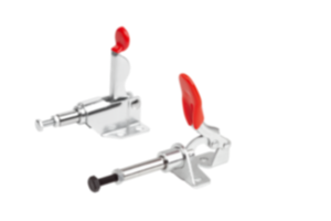 Mini sauterelle à bielle en acier ou en inox avec console Mini sauterelle à bielle en acier ou en inox avec console