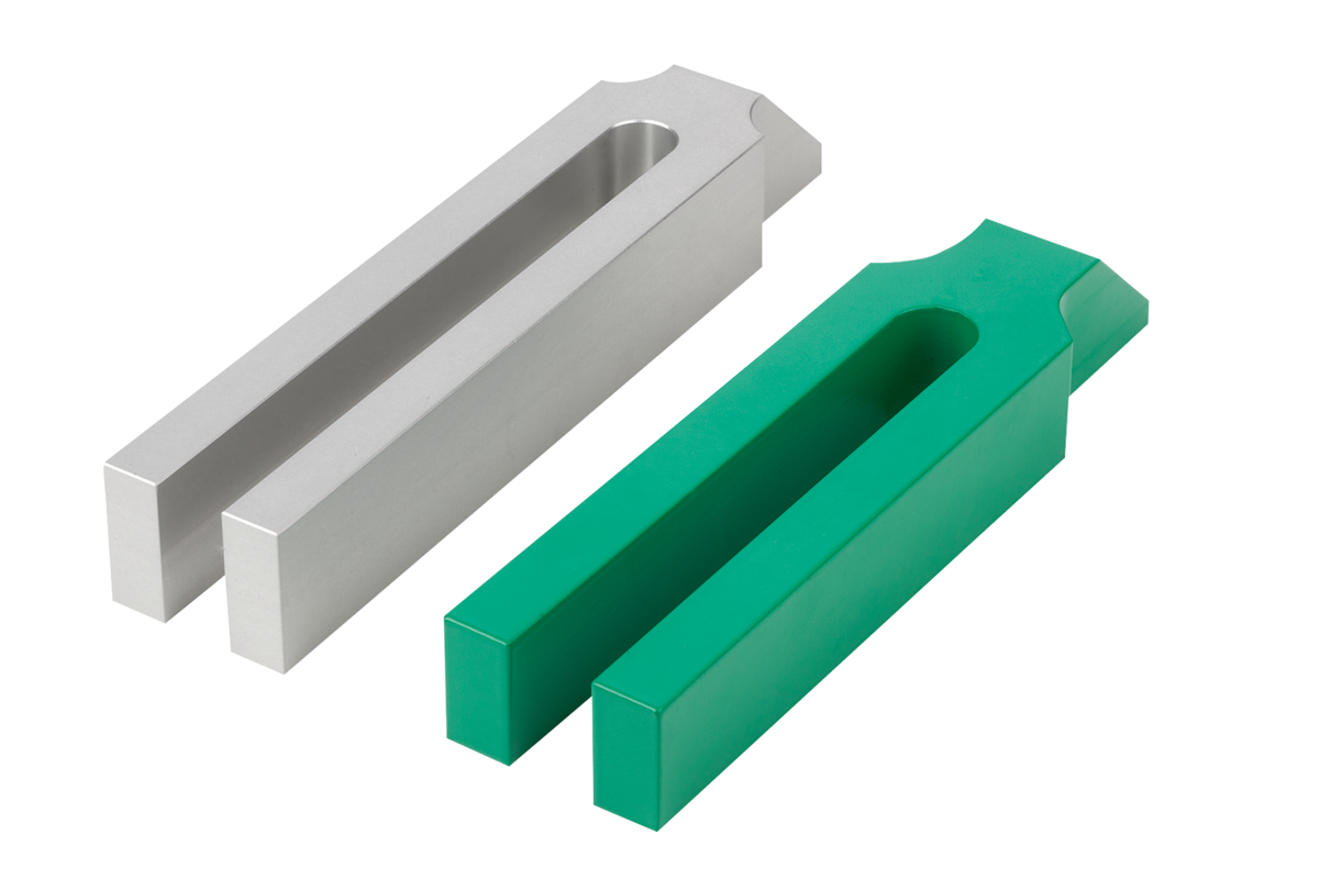 Spanneisen gabelförmig mit Nase Stahl und Aluminium
