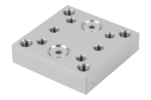 Bloc adaptateur en aluminium