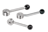 Spannhebel flach, Edelstahl, mit Innengewinde
