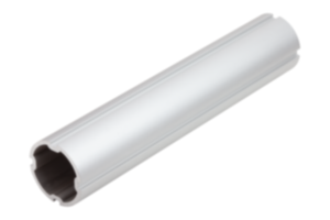 Tubes ronds en aluminium avec rainure