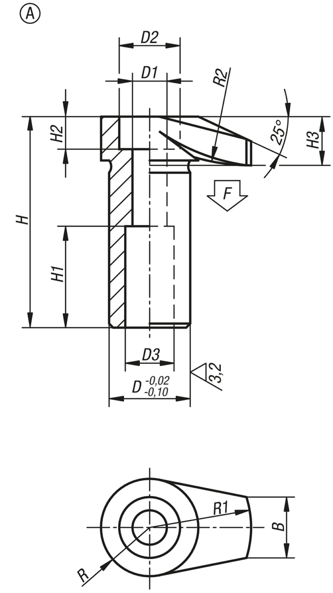 Spannhaken Form A