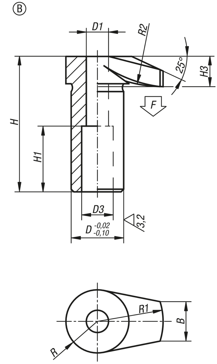 Spannhaken Form B