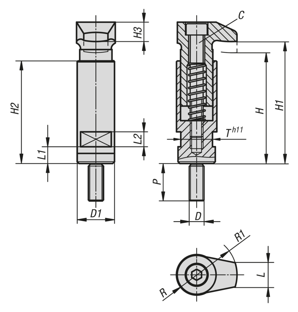 Spannhaken mit Bund