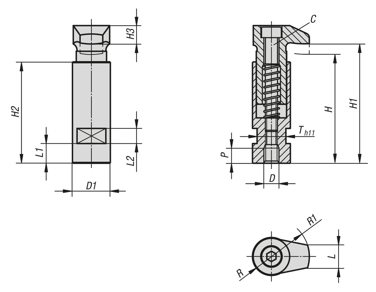 Spannhaken mit Bund