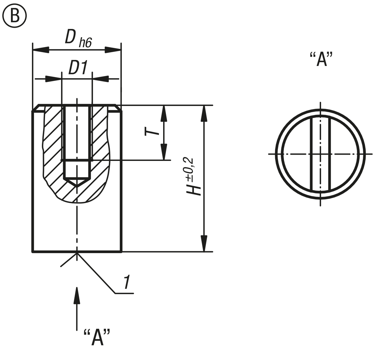 Magnete rund (Stabgreifer) aus SmCo, Form B