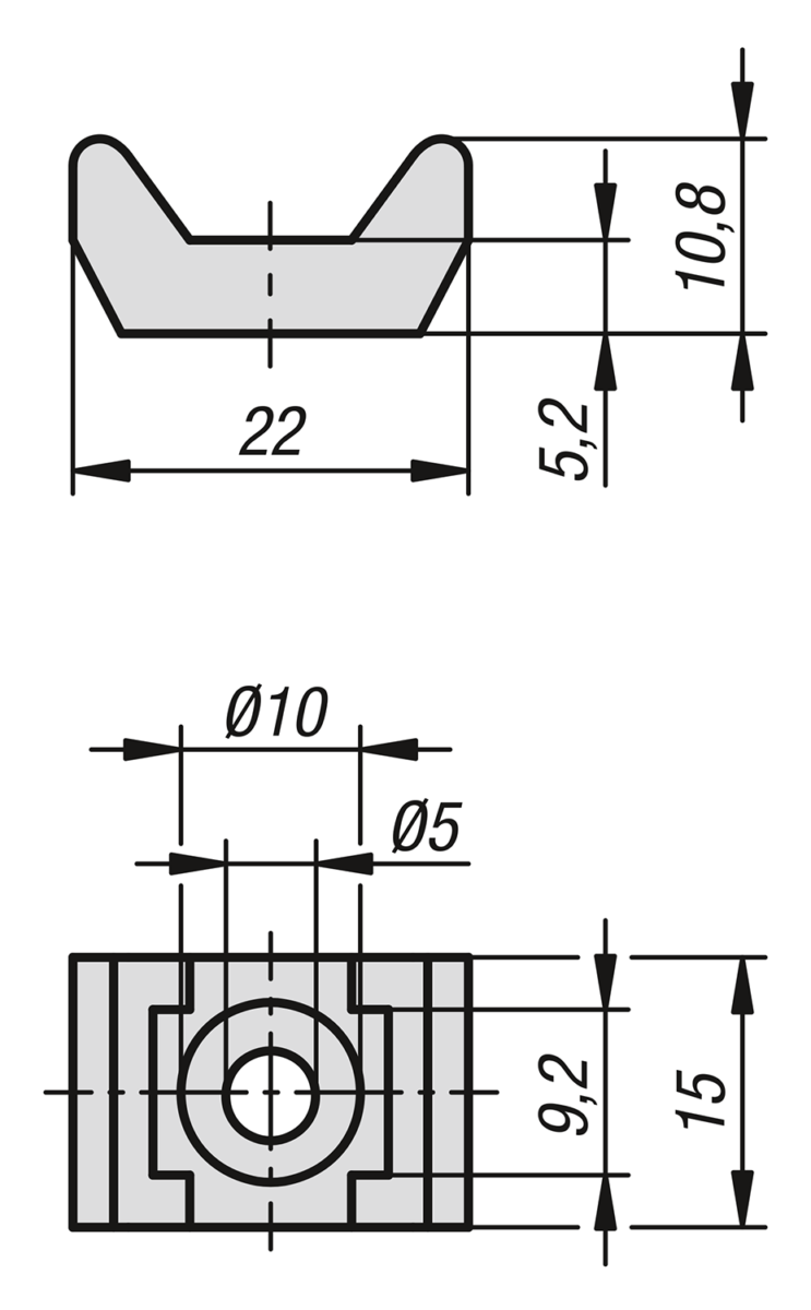 Kabelbinderblock