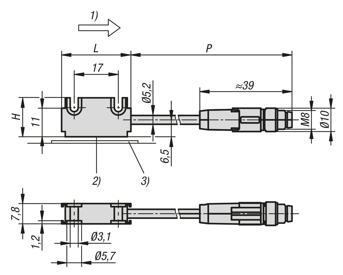 Magnetsensoren passive Sensoren, Miniaturbauform IO-Link Schnittstelle