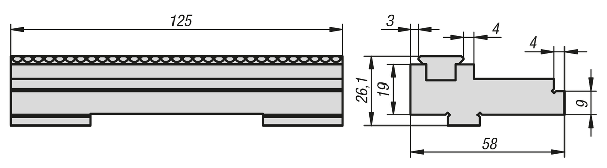 Aufsatz-Stufenbacke mit Gripp-Leiste für NC-Spanner